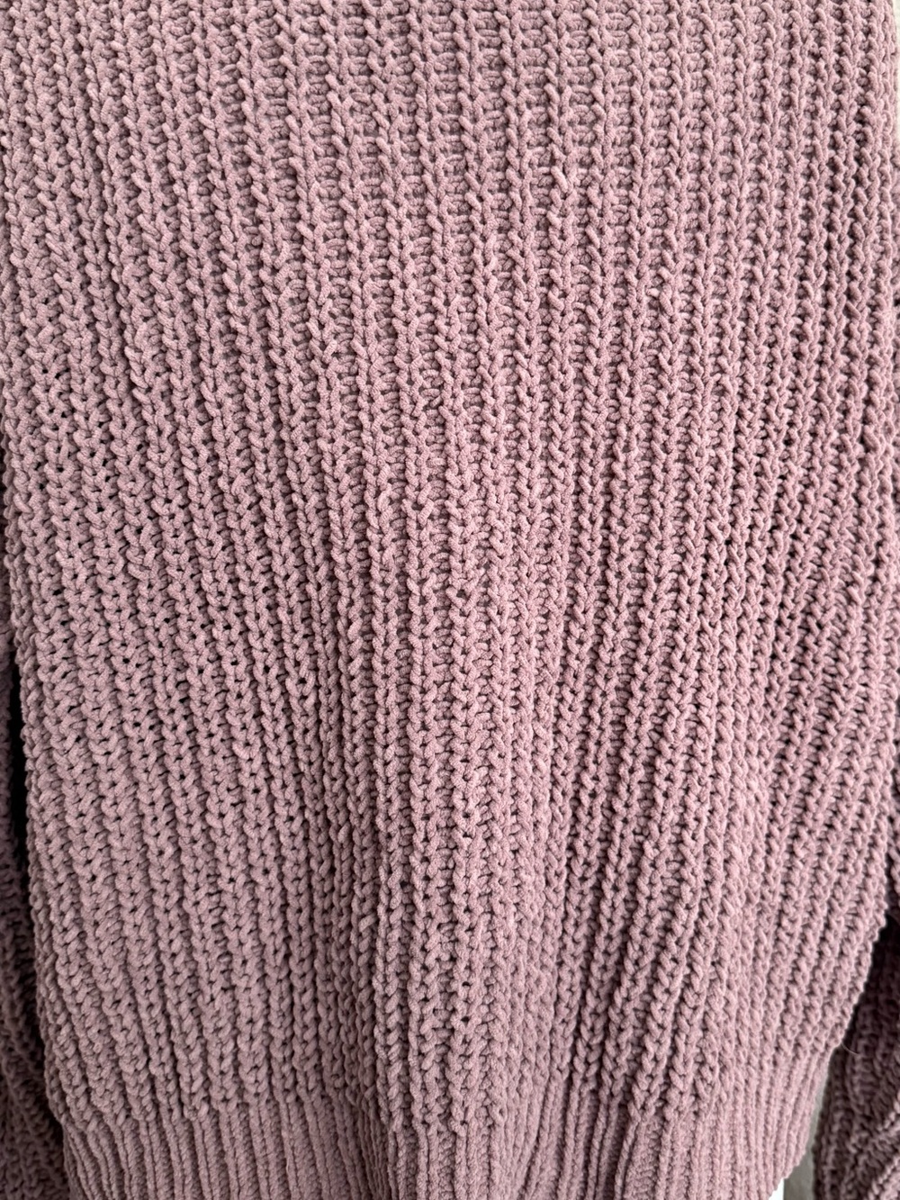 POL Chunky Chenille Knit Button Cardigan Taupe Brown Size Small - Picture 8 of 13